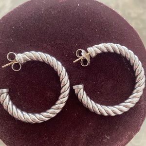 David Yurman hoop earrings